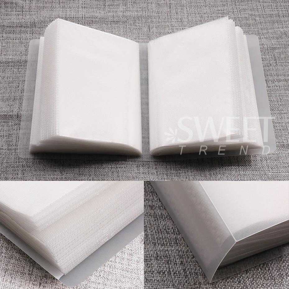 Livre de rangement d'autocollants pour ongles, 100 fentes, livre de Collection vide, support organis