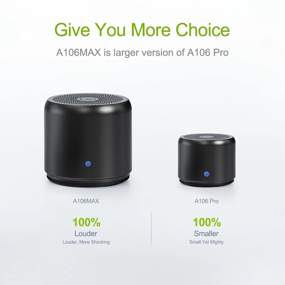 EWA A106Max haut-parleurs Bluetooth plus profonds basses 8W HD Volume sonore sans fil Bluetooth 5.0,