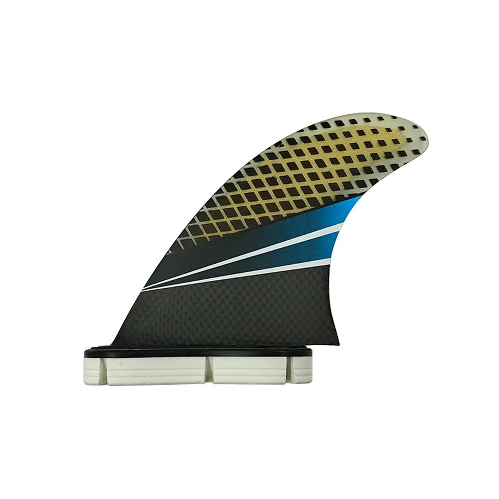 Ailerons de surf en fibre de carbone, G5/G7 LeicFins UPSURF FCS 2, stabilisateur double onglets, 2 L