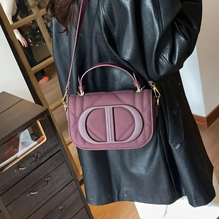 Sac à bandoulière élégant de créateur, sac à langer, sac fourre-tout en cuir de luxe pour femme, gra