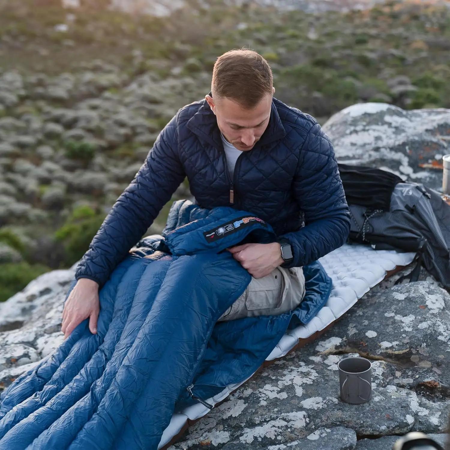 Natureifa-Sac de couchage en duvet de canard ultraléger, CW280, CWM400, sacs de voyage de printemps,