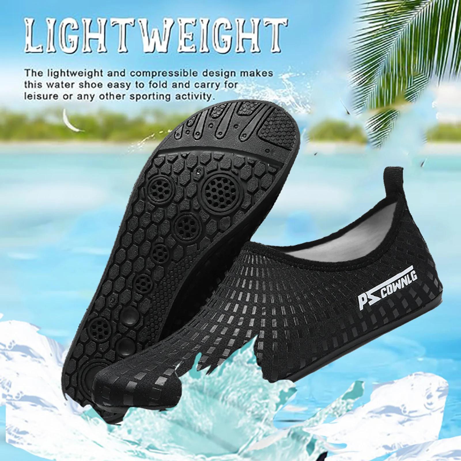 Chaussures de plongée femmes Aqua chaussures hommes plage natation Sport nautique chaussettes pieds