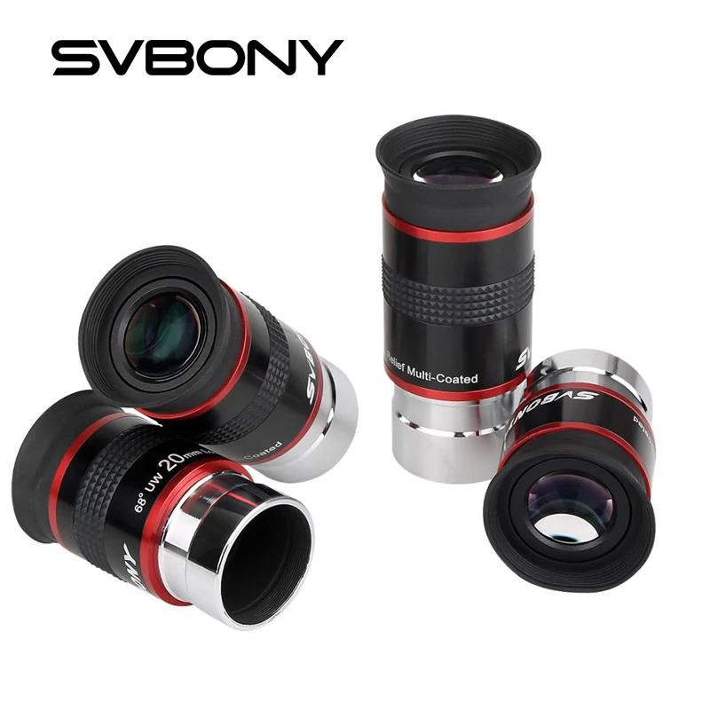 SVBONY-Télescope Ultra Grand Angle 68 °, 6mm, 9mm, 15mm, 20mm, SIM EythatFMC, 1.25 ", pour l'Équilib
