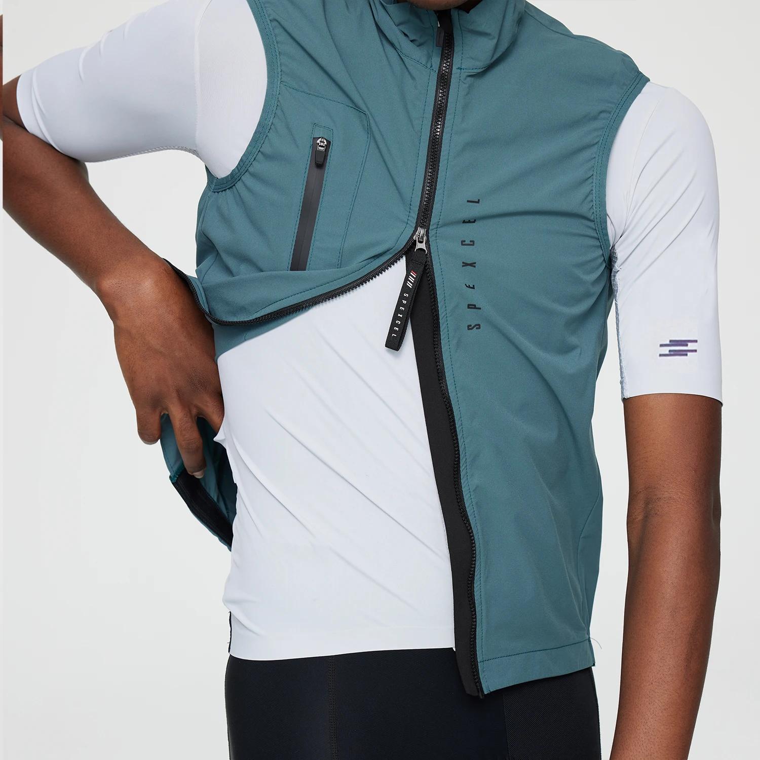 SPEXCEL toutes saisons classique léger coupe-vent gilet de cyclisme veste coupe-vent pour hommes tis