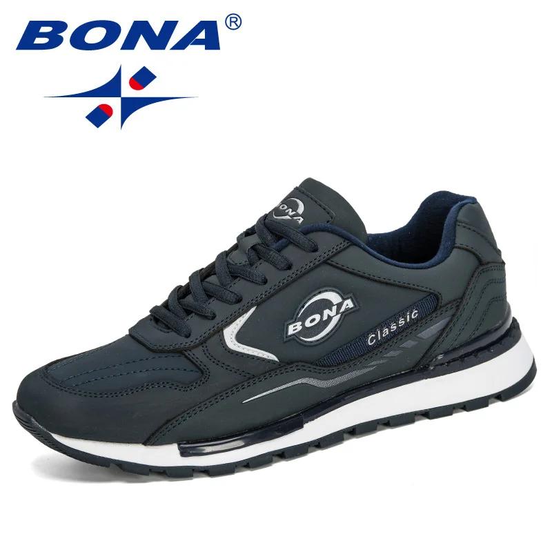 BONA 2023 nouveaux créateurs homme anti-dérapant chaussures de Jogging chaussures de course à la mod