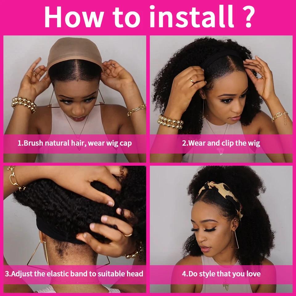 MYLOCKcloser-Perruque afro brésilienne crépue bouclée pour femme, 200% cheveux de haute densité, che