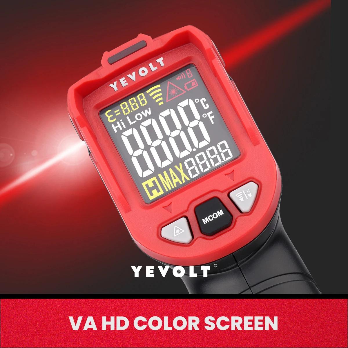 YEVOLT TA601 série thermomètre infrarouge numérique portable sans Contact IR Laser température therm