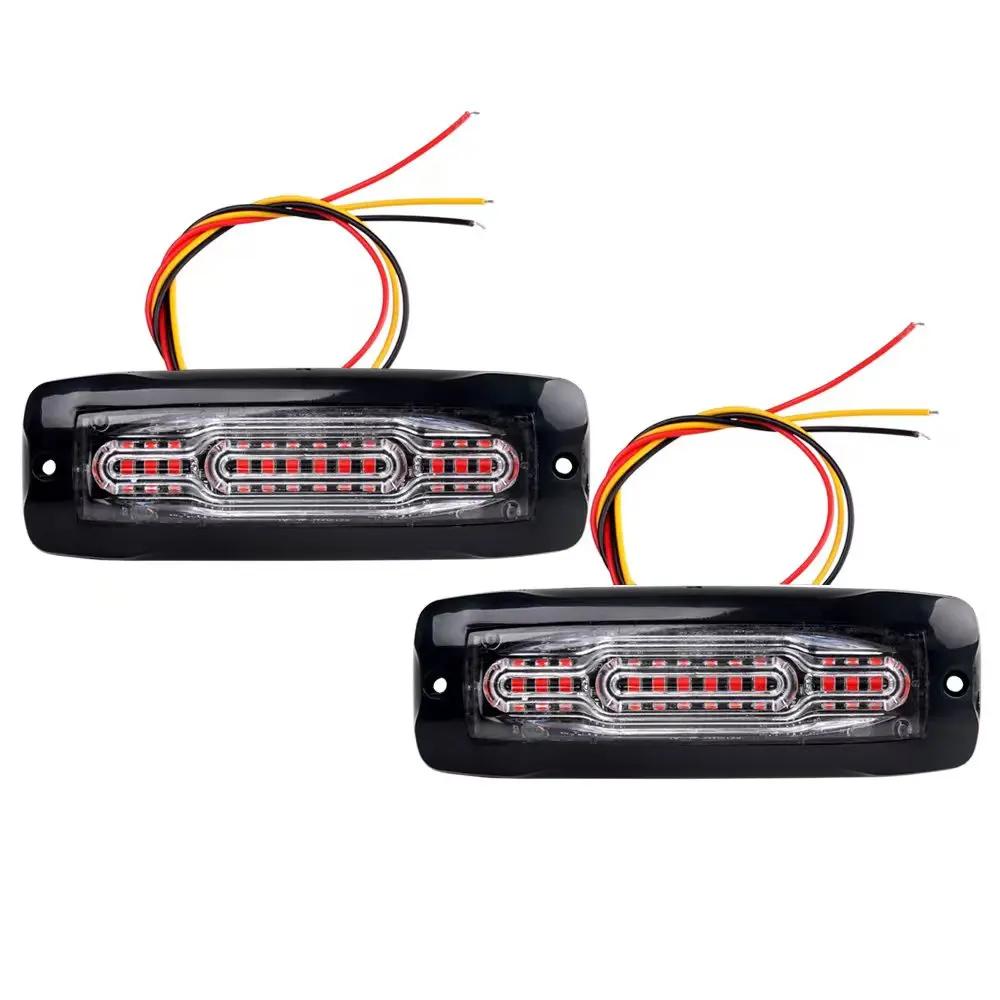 Lumière stroboscopique d'ambulance d'urgence 16 Modes d'éclairage clignotant 12W camions pick-up LED