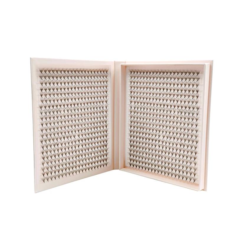 1200 ventilateurs faux cils XXL Mega plateau mat Ultra foncé préfabriqué Volume ventilateur Base poi