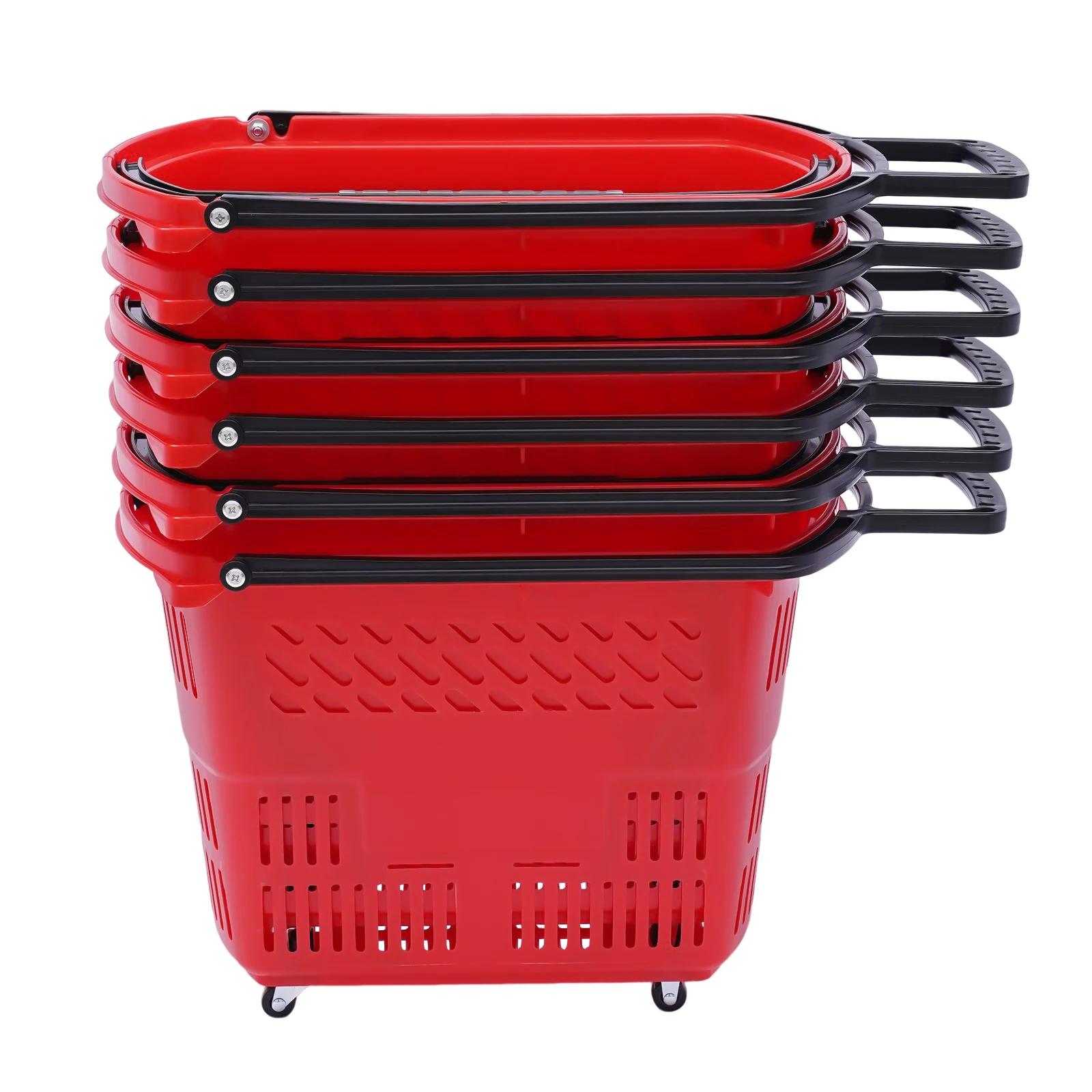 CNCEST-Caddies avec roues et poignée, panier à provisions portable, ensemble d'accessoires de cuisin