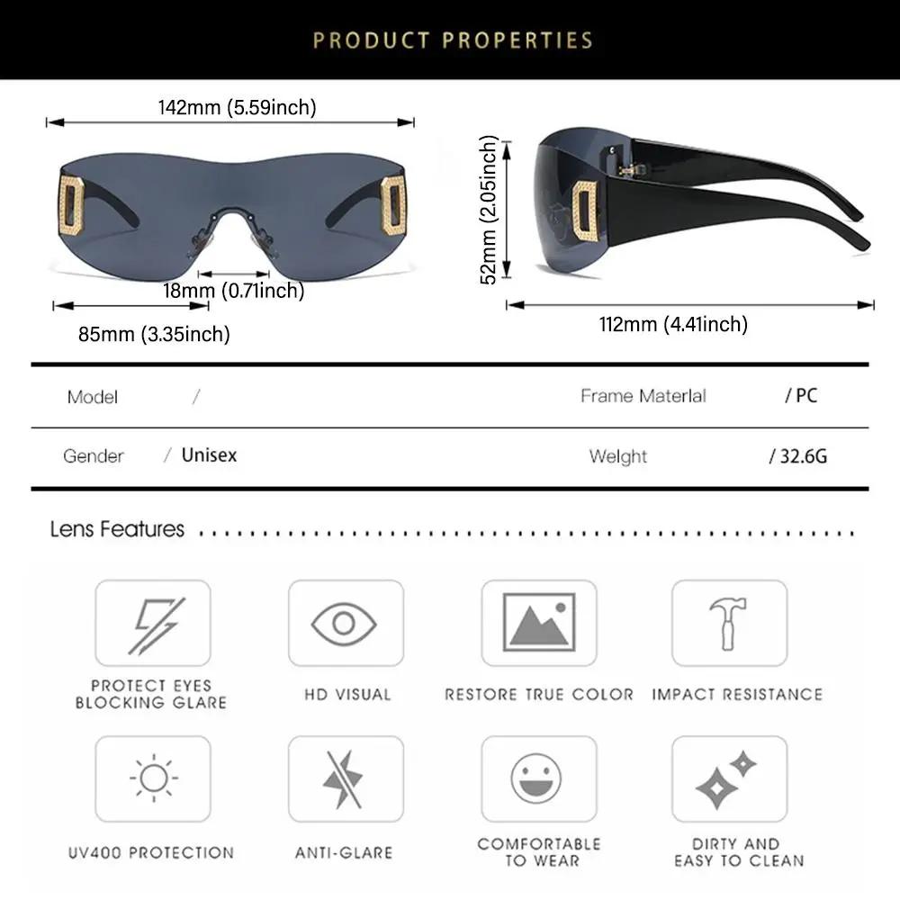 Lunettes de soleil de styliste pour femmes, verres de luxe, tendance, y2k, rose ombré, 2000, 2023
