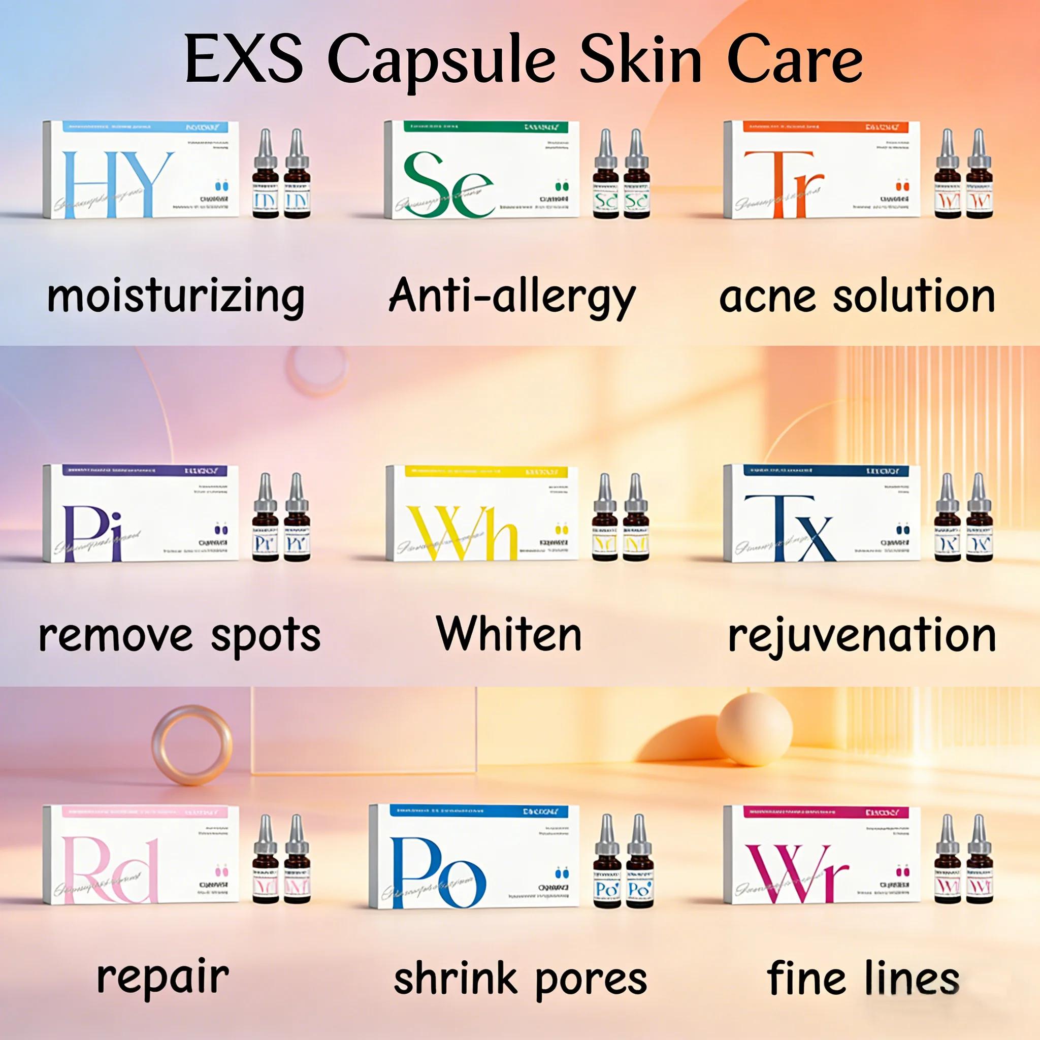 Sérum Sanendi EXS-Capsule à l'acide hyaluronique et au collagène, solution hydratante et lissante po