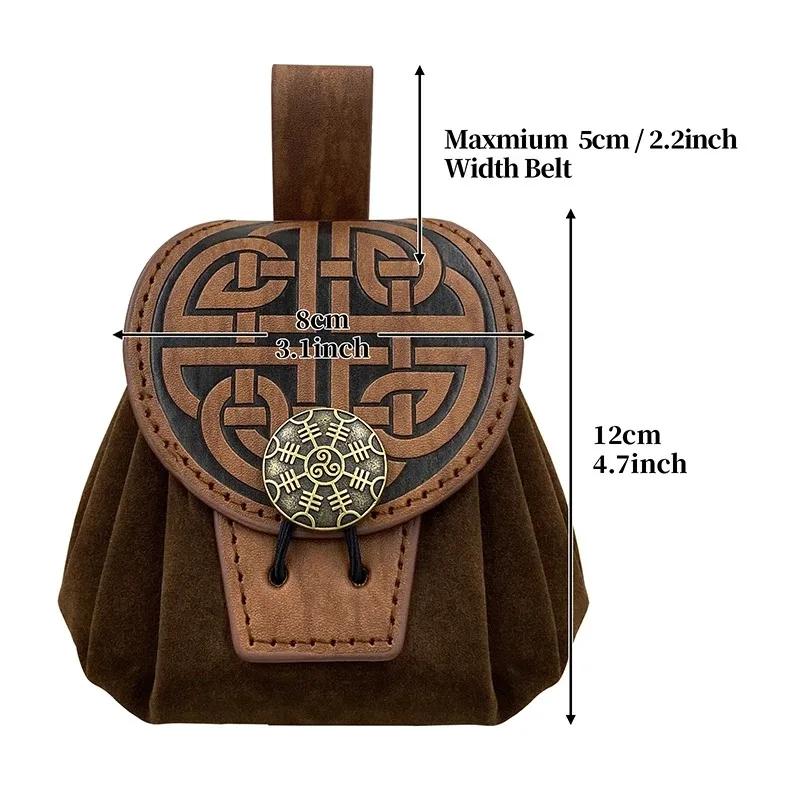 Steampunk – sacs banane de Style Punk médiéval pour hommes, porte-monnaie en cuir Pu, ceinture suspe