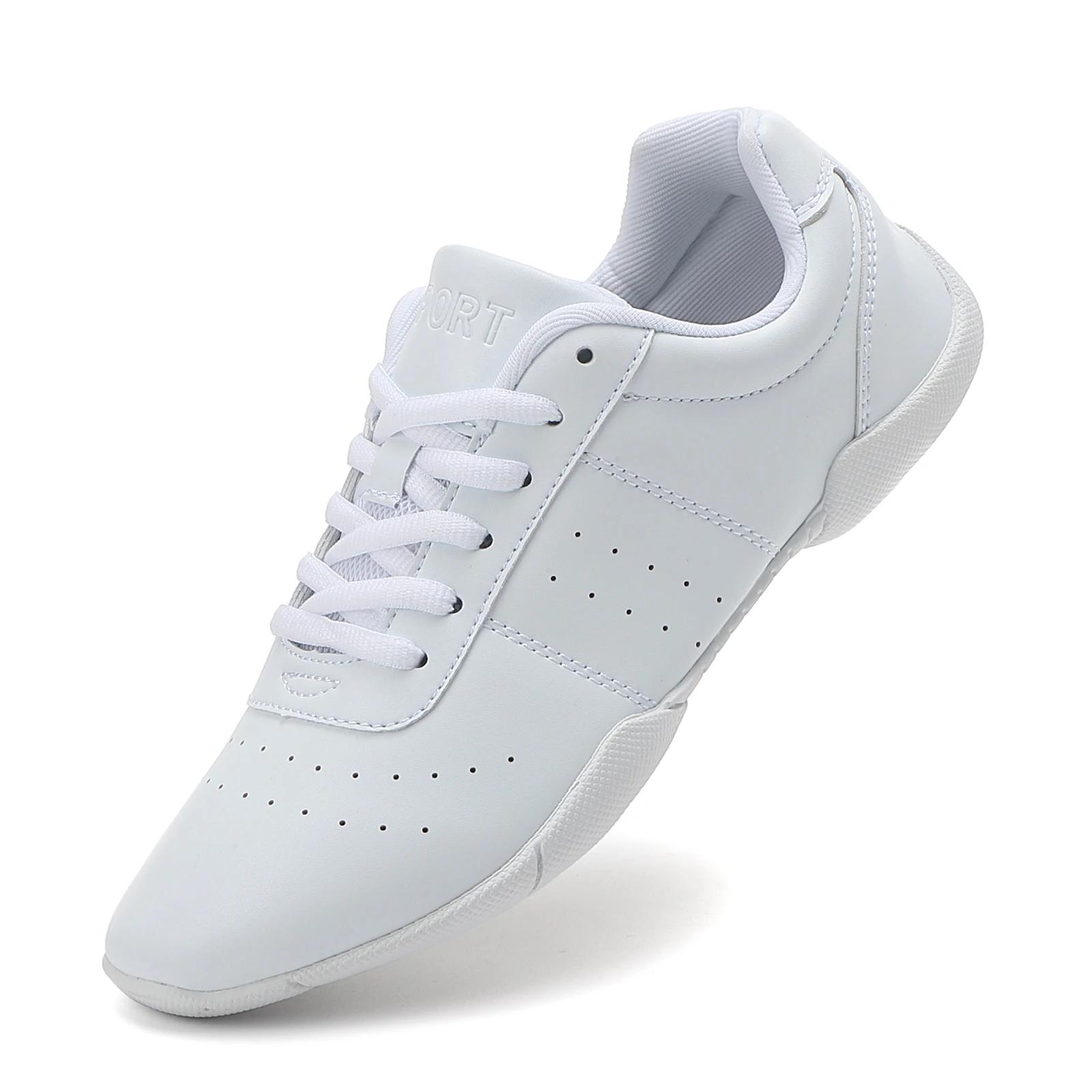 Chaussures de cheerleading blanches pour filles et femmes, baskets de danse antidérapantes et confor