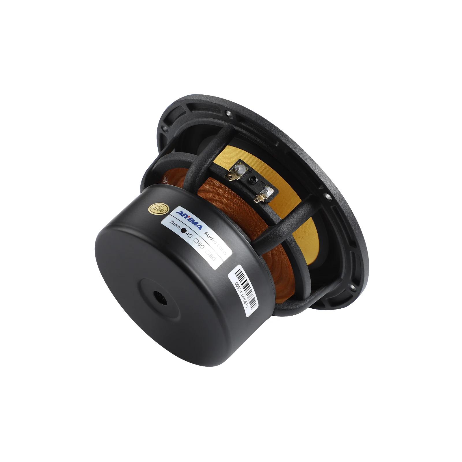 AIYIMA 1 pièce Haut-parleur large bande 5,25 pouces 4/8 Ohm 50W à cône en aluminium, type bullet, po