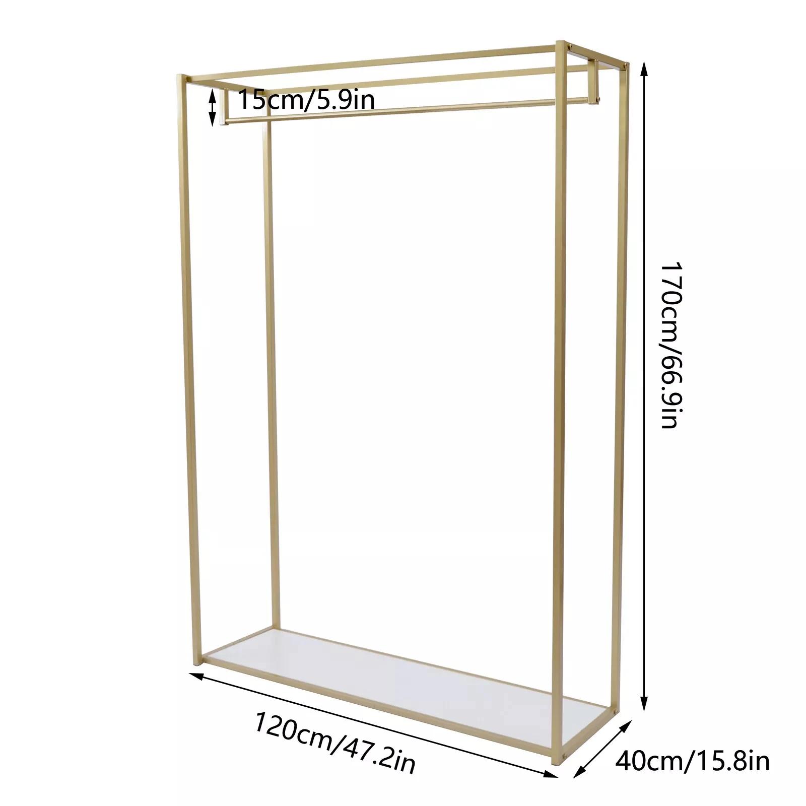 Présentoir à Vêtements au Sol T1-Or RapDuty, Placard à Vêtements T1 grill T1, Étagère de Rangement,