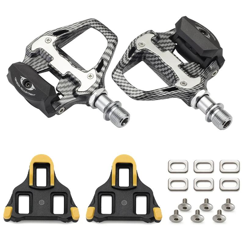 RACEasy-Pédale de vélo de course texturée en fibre de carbone, ultra-légère, éventuelles D, Keo, aut