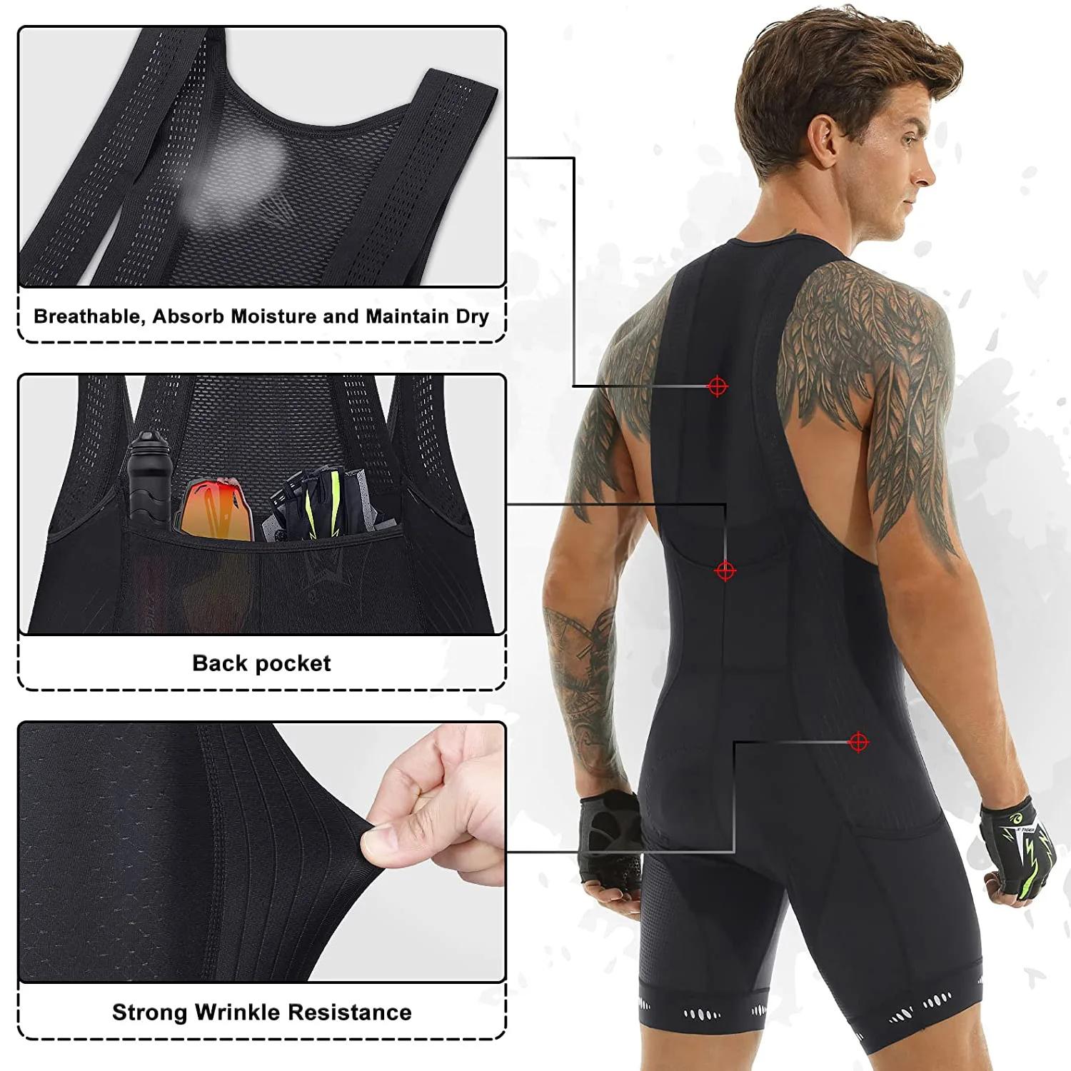 X-tiger – cuissard de cyclisme avec poche UPF 50+, short de vélo pour hommes, en Polyester à séchage