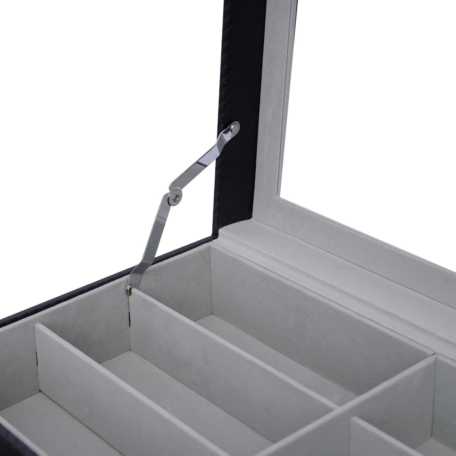 Boîte de rangement pour lunettes de soleil, porte-lunettes, étui à 24 grilles