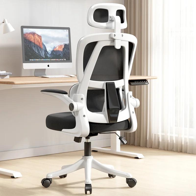 Chaise de bureau ergonomique, chaise de bureau confortable pour étudiants avec Support dorsal, chais