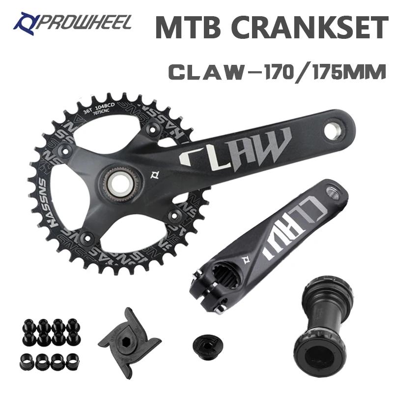 Prowheel-Pédalier Hollowtech VTT, Manivelle commencerBCD, 170mm, 175mm, Vélo Intégré, 32 T, 34 T, 36