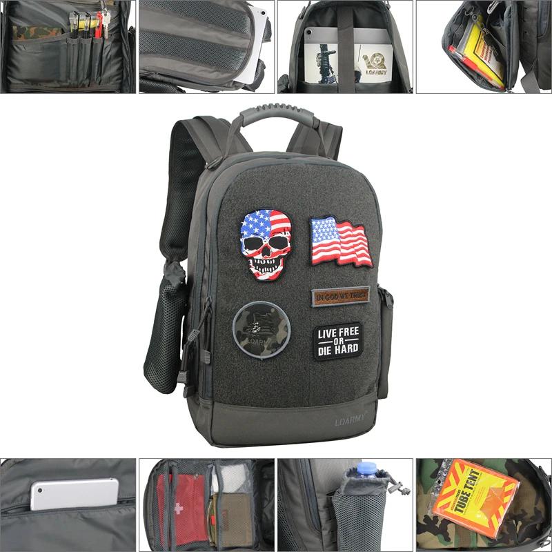 Sac à dos militaire extérieur étanche pour homme, sac pour ordinateur portable multifonction, 35L