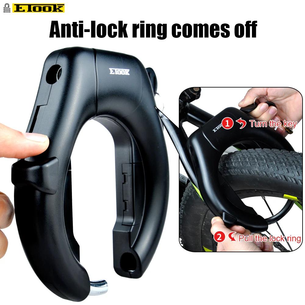 ETOOK-Serrure de tuyau en acier antivol, quincaillerie portable, haute sécurité et durable, vélo de