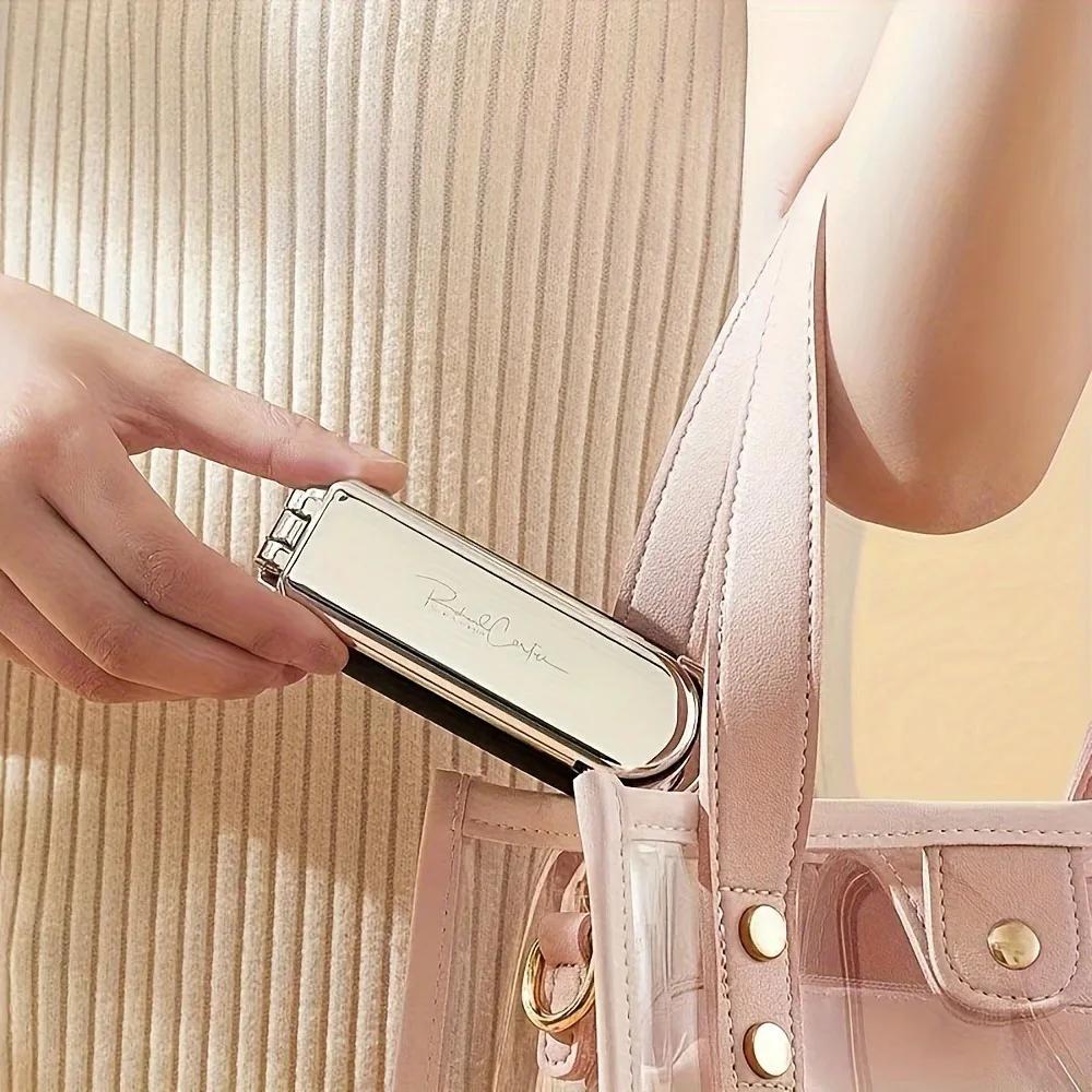 Mini brosse à cheveux pliante et élégante pour femmes, 1 pièce, poils en caoutchouc pour tous les Ty