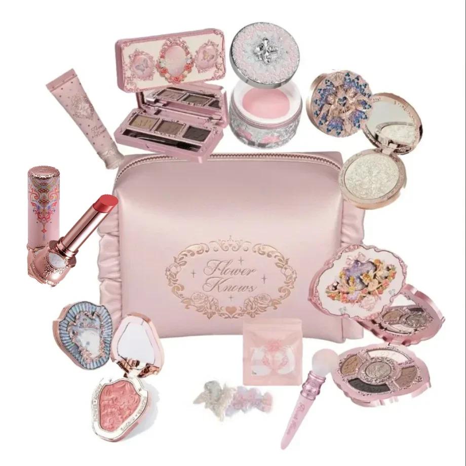 Ensemble de maquillage Flower Knows Midsummer Fairytales, fond de teint Flowerknows, illuminateur Li