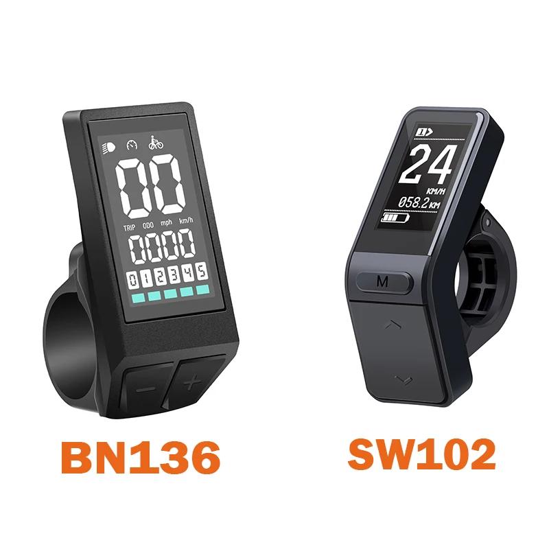 Affichage Bafang BN136 SW102 LCD Vélo électrique Affichage intelligent de l'instrument pour moteur B