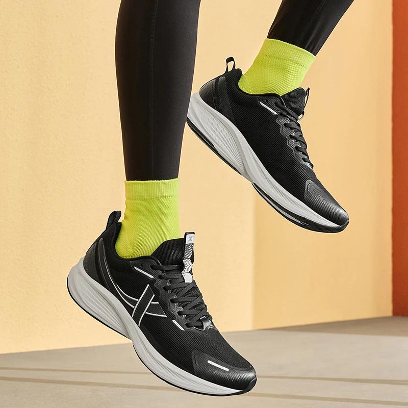 Xtep cinq vitesses ET chaussures de course pour hommes résistant à l'usure antidérapant soutien spor