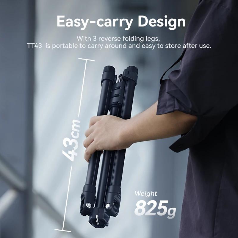 Ulanzi TT43 1.9M support de lumière en alliage d'aluminium trépied de support de lumière de jambe ré