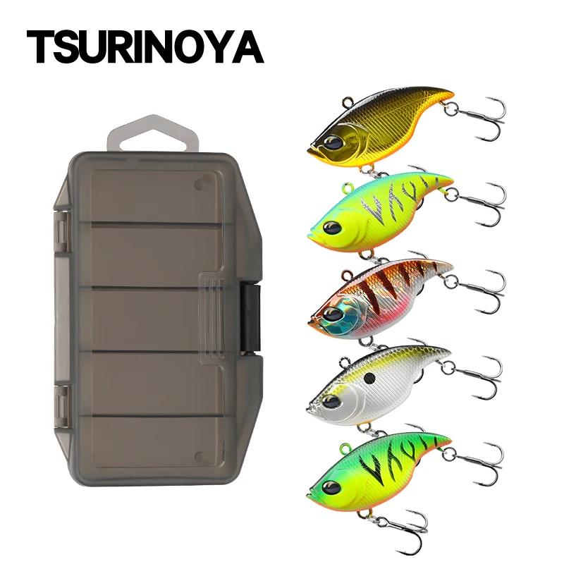 TSURINOYA 50S Kit de leurres vibrants pour la pêche 5 pièces 50mm 12.5g TEMPTER Appât dur VIB pour l