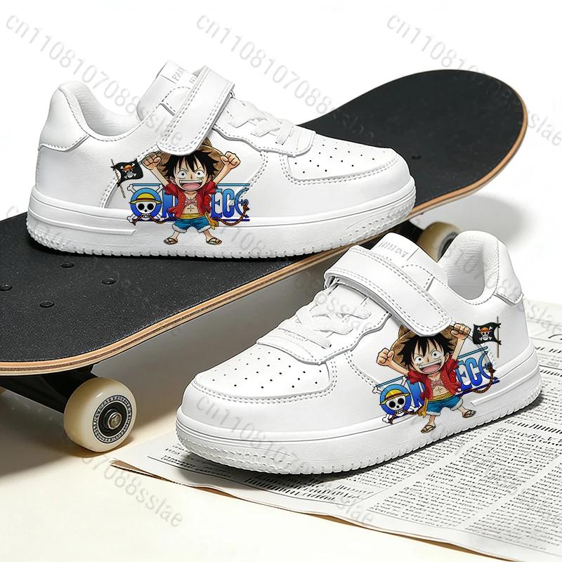 Baskets ONE PIECE Luffy à imprimé cool pour adolescents, étudiants, garçons, parents et enfants, lég