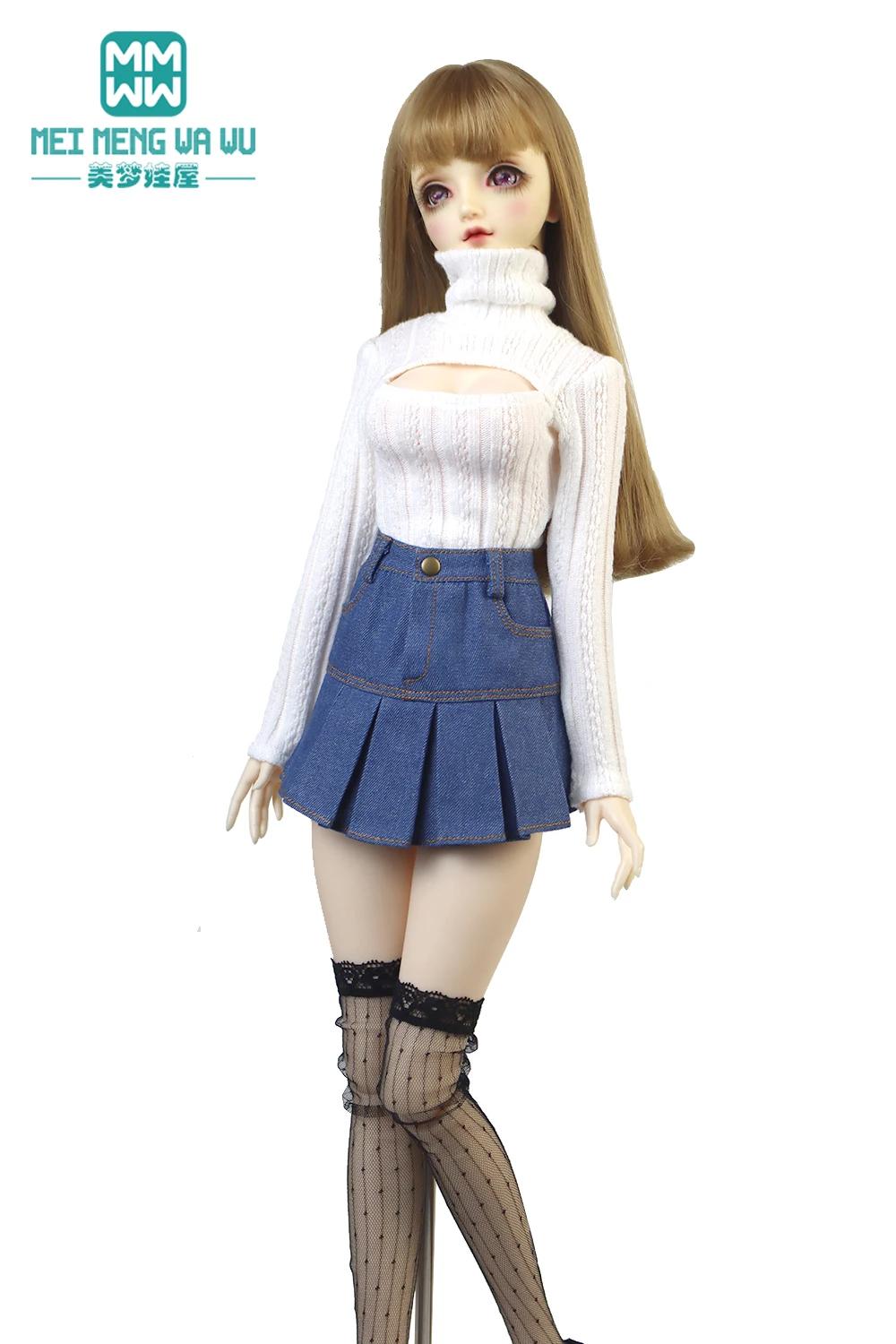 Vêtements pour poupée, pull ouvert à col haut, adapté à 58-60cm, 1/3 BJD DD SD DDL, poupée articulée