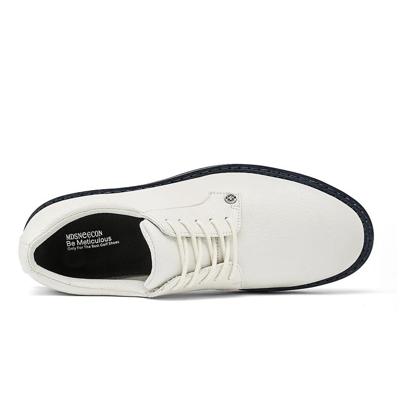 Chaussures de golf sans crampons pour hommes, baskets de golfeur, imperméables, professionnelles, bl