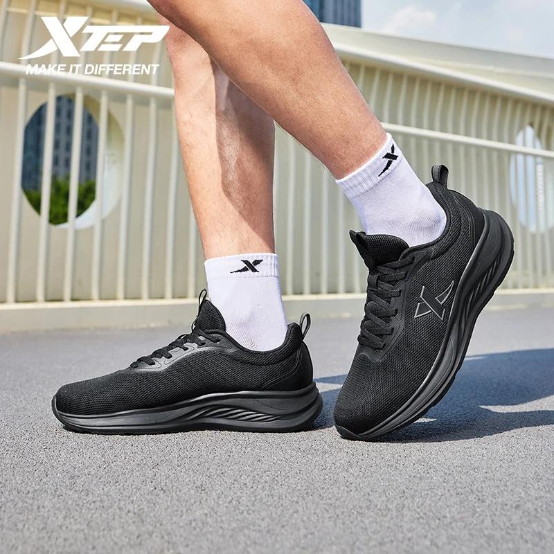 Xtep chaussures de course pour hommes 2025 été respirant maille chaussures à semelles souples absorb