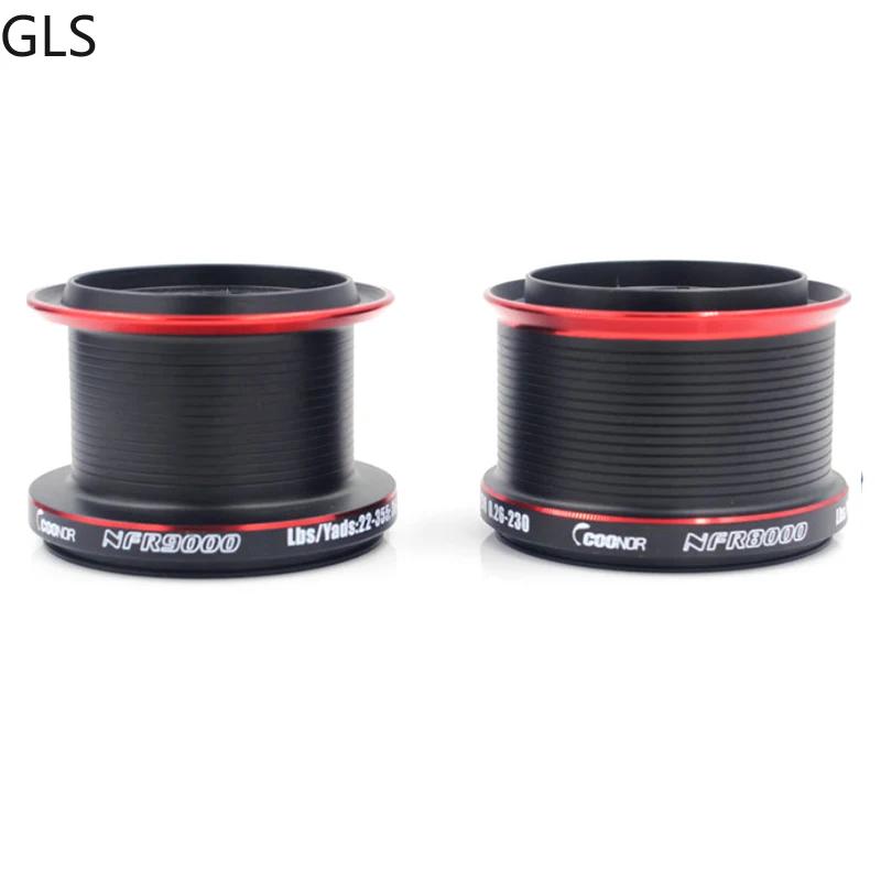 Moulinet de pêche à grande vitesse avec bobine en métal de rechange, série NFR 2024 + 9000, 12 + 1BB