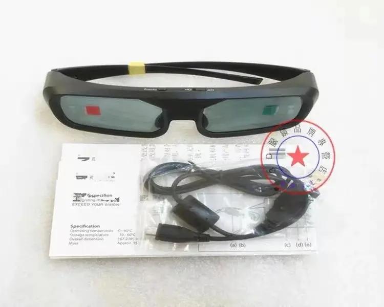 ELPGS03-Lunettes 3D Passives pour EPSON 3D 4K, Système de Projection de Projecteur Domestique Rechar