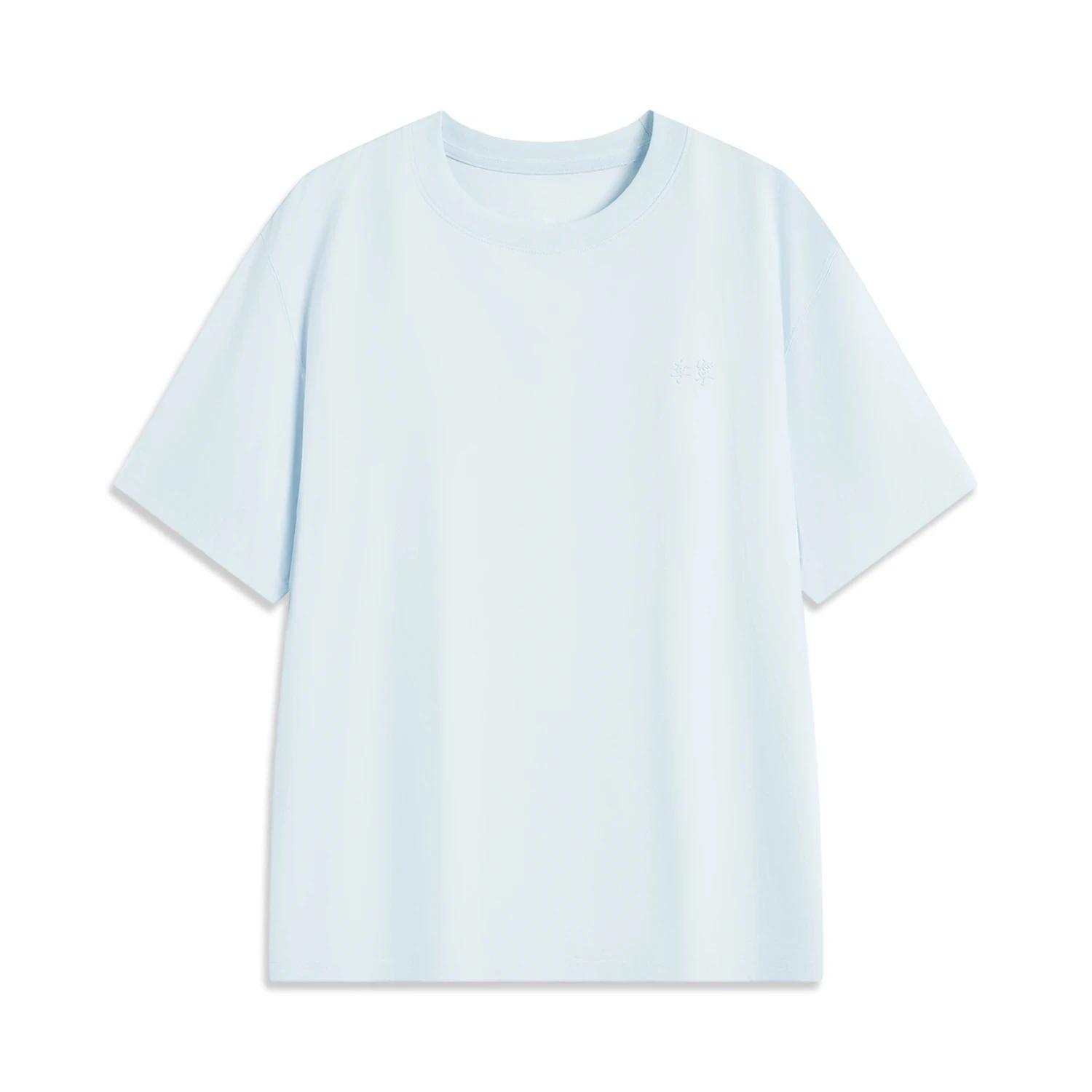 Li-ning T-Shirt de Style sportif pour hommes 75% coton 25% Polyester coupe régulière doublure confor