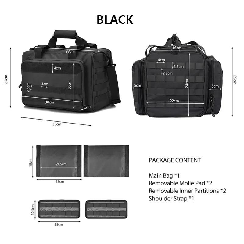 Sac de rangement en nylon pour armes à feu, système Molle, accessoire de chasse en plein air, étui à