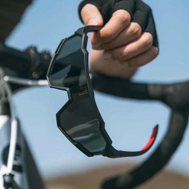 ROCKBROS Smart LCD lunettes photochromiques cyclisme lunettes polarisées UV400 électronique changeme