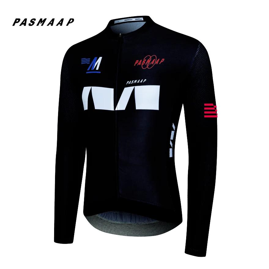 PASMAAP-maillot de cyclisme pour hommes, manches longues, équipe professionnelle, vtt, vêtements de