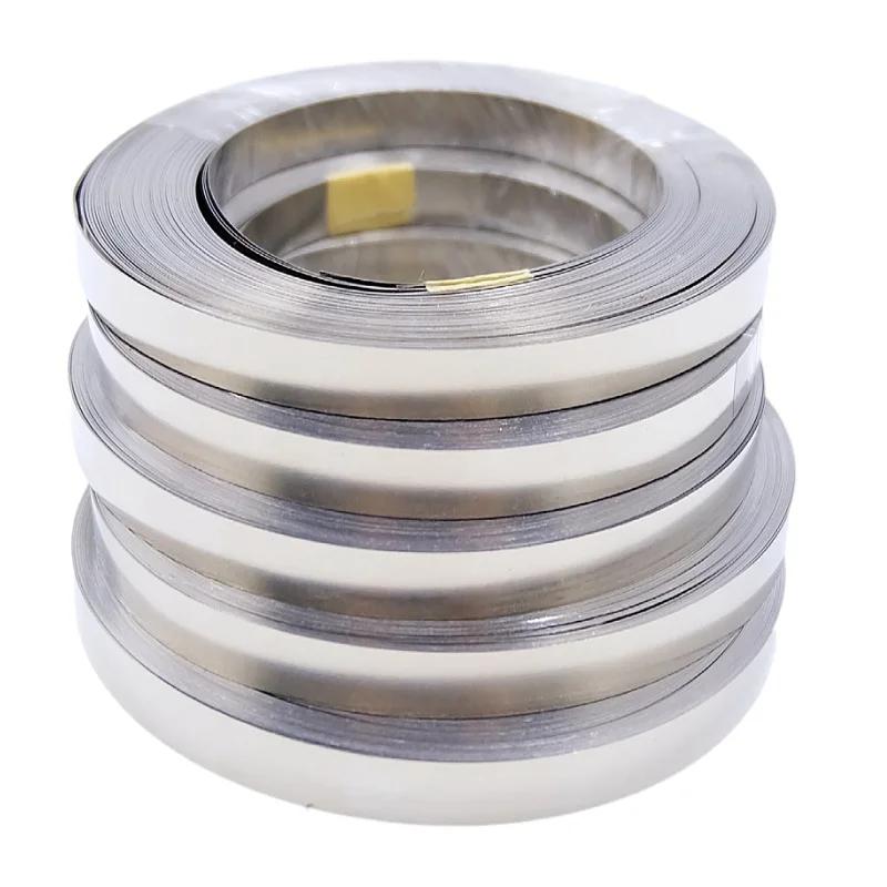 Bande nickelée pour batterie Li-ion 18650, connecteur de plaque en feuille de Nickel 0.1mm 0.2mm, ce