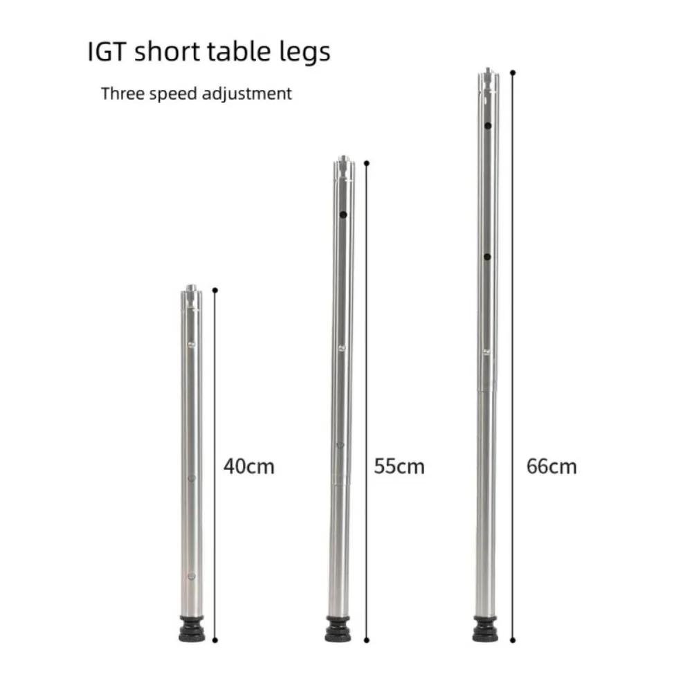Pieds de Table IGT en Acier Inoxydable, Portables, Extensibles Librement, Durables, Naturels, Access