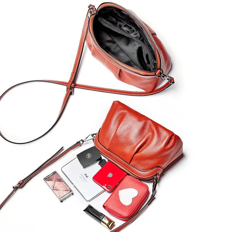 Zency – sac d'été pour femmes, 100% cuir véritable, petits sacs Hobos de haute qualité, sac à bandou