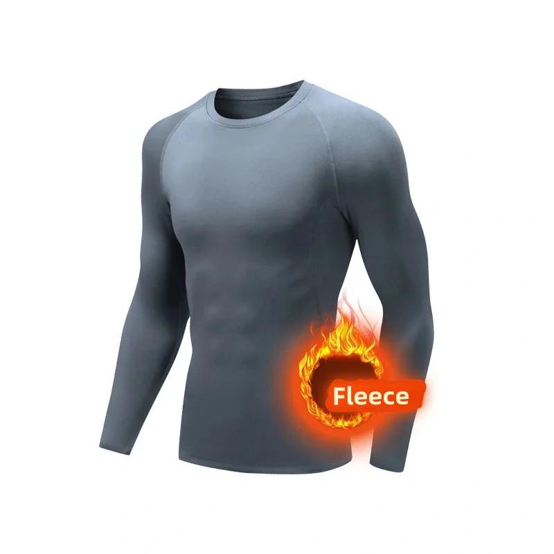 Sous-vêtements thermiques pour hommes, mince, sourire, élastique, compression, fitness, sports d'hiv