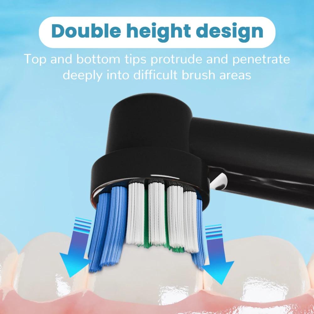 Têtes de brosse à dents de rechange compatibles avec les têtes de brosse électrique professionnelle