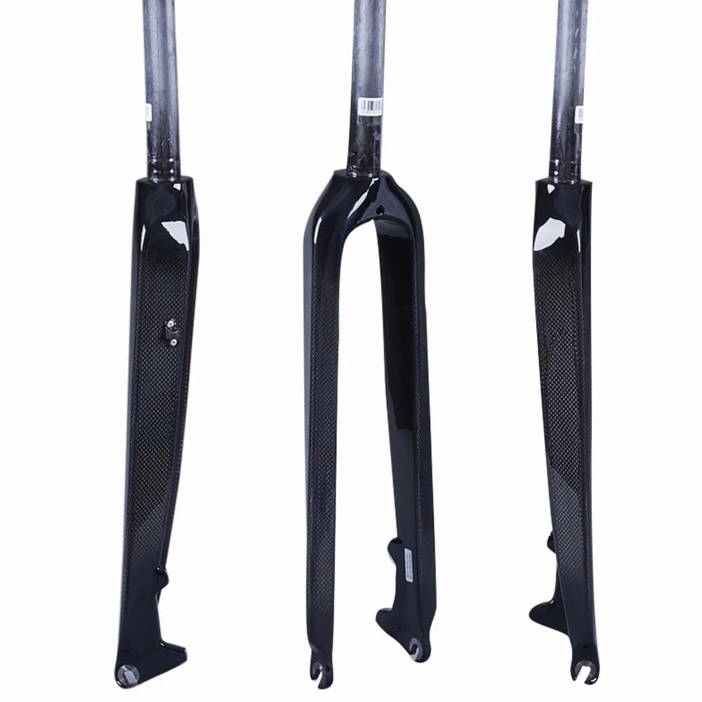 Fourche en Fiber de carbone 3K fourche de VTT fourche vtt vélo frein à disque dur 26 27.5 29 pouces