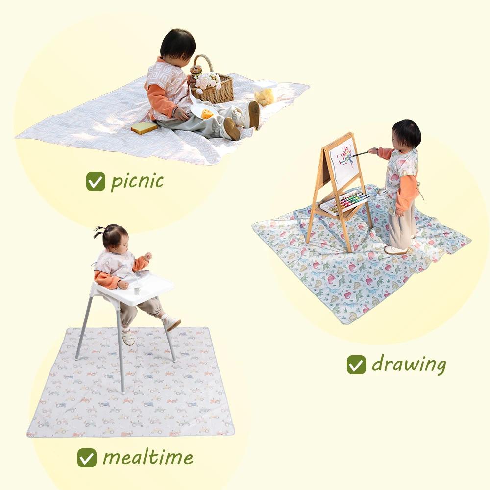 Elinfant 1 Pc bébé chaise haute Splat tapis Portable bébé salle à manger chaise tapis imperméable an